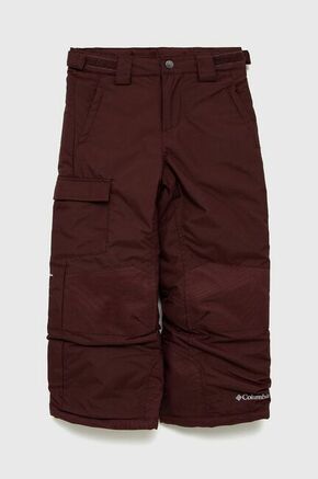 Otroške hlače Columbia rjava barva - bordo. Otroško Hlače iz kolekcije Columbia. Model izdelan iz enobarvne tkanine.