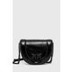 Usnjena torbica Pinko črna barva, 101969 A1JG - črna. Majhna torbica iz kolekcije Pinko. Model na zapenjanje, izdelan iz naravnega usnja.
