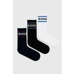 Nogavice BOSS 3-pack moški - pisana. Visoke nogavice iz kolekcije BOSS. Model izdelan iz elastičnega materiala. V kompletu so trije pari.