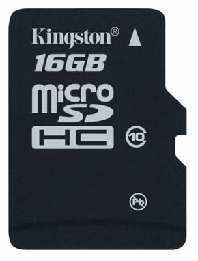 Kingston microSD 16GB spominska kartica
