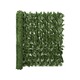 VIDAXL Balkonsko platno s temno zelenim listjem 400x100 cm