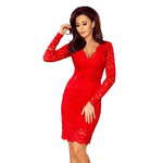 Numoco Ženska obleka 170-6, rdeča, M