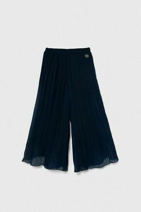 Otroške hlače Guess mornarsko modra barva - mornarsko modra. Otroški hlače iz kolekcije Guess. Model izdelan iz enobarvne tkanine. Izrazit model za posebne priložnosti.