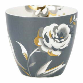 Belo-siva porcelanasta skodelica 0