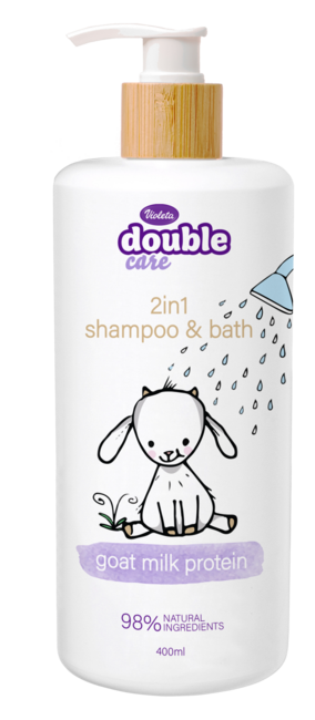 VIOLETA šampon in kopel Double Care Baby 2 v 1