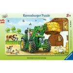 Ravensburger Sestavljanka Kmečki traktor 15 kosov