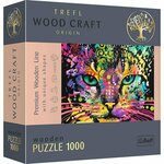 Hit Wooden Puzzle 1000 - Barvna mačka