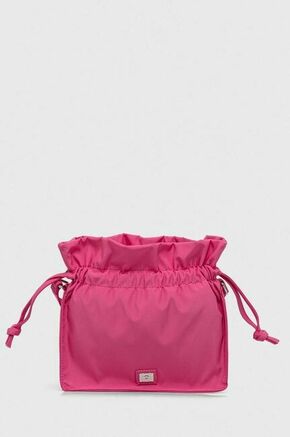 Kozmetična torbica United Colors of Benetton roza barva - roza. Srednje velika kozmetična torbica iz kolekcije United Colors of Benetton. Model izdelan iz tekstilnega materiala.