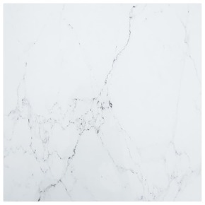 Shumee Mizna plošča bela 80x80 cm 6 mm kaljeno steklo z marmorjem