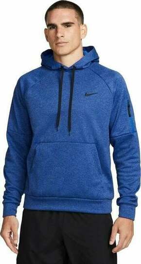 Nike Therma-FIT Hooded Mens Pullover Blue Void/ Game Royal/Heather/Black M Trenirka za fitnes