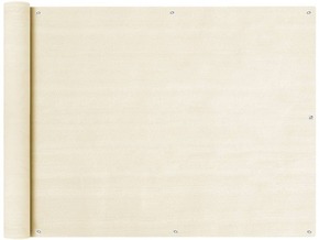 VIDAXL Balkonsko platno krem 90x500 cm HDPE