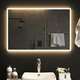 vidaXL LED kopalniško ogledalo 90x60 cm