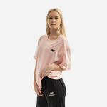 New Balance bombažna majica - roza. T-shirt iz zbirke New Balance. Model narejen iz tanka, rahlo elastična tkanina.