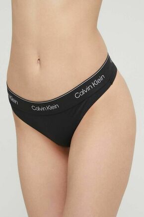 Brazilke Calvin Klein Underwear črna barva - črna. Brazilke iz kolekcije Calvin Klein Underwear. Model izdelan iz elastične pletenine. Model ima zaščito pred soncem UPF 50+.