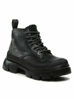 Pohodni čevlji KARL LAGERFELD KL43540 Black Lthr / Mono