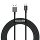 BASEUS Superior kabel USB / USB-C 66W 6A 2m, črna