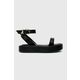 Usnjeni sandali Patrizia Pepe ženski, črna barva, 8X0055 L026 K103 - črna. Sandali iz kolekcije Patrizia Pepe. Model izdelan iz naravnega usnja.