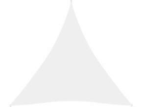 VIDAXL Senčno jadro oksford blago trikotno 4x4x4 m belo