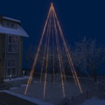 shumee božično drevo z LED svetilkami, razporejenimi v slapu, 1300 LED, 8 m