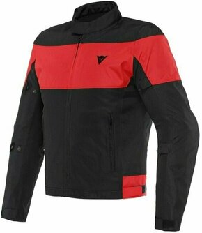 Dainese Elettrica Air Black/Black/Lava Red 48 Tekstilna jakna