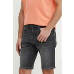 Jeans kratke hlače Boss Orange moške, siva barva, 50513498 - siva. Kratke hlače iz kolekcije Boss Orange. Model izdelan iz jeansa. Model iz zračne tkanine z visoko vsebnostjo bombaža.