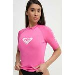 Kopalna kratka majica Roxy Whole Hearted roza barva - roza. Kratka majica za plažo iz kolekcije Roxy. Model izdelan iz materiala za zaščito pred škodljivimi sončnimi žarki.