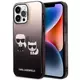 Ovitek Karl Lagerfeld KLHCP14LTGKCK iPhone 14 Pro 6,1" hardcase black Gradient Ikonik Karl & Choupette (KLHCP14LTGKCK)