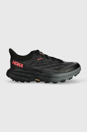 Tekaški čevlji Hoka Speedgoat 5 GTX črna barva - črna. Tekaški čevlji iz kolekcije Hoka. Model z rebrastim podplatom Vibram®