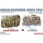 Model Kit figurky 6811 - Kitajski prostovoljci proti ameriškim marincem, rezervoar Chosin Koreja 195