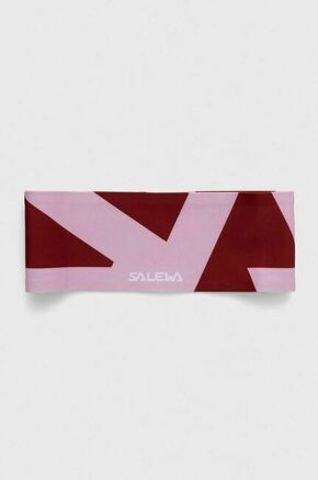 Naglavni trak Salewa Pedroc Dry roza barva - roza. Naglavni trak iz kolekcije Salewa. Model izdelan iz trpežnega materiala.