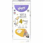 BELLA Baby Happy Soft&amp;Delicate Size 4+ Maxi Plus plenice za enkratno uporabo 9-15 kg 56 kos