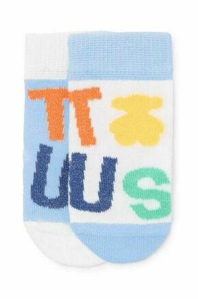 Nogavice za dojenčka Tous 2-pack - modra. Nogavice za dojenčka iz kolekcije Tous. Model izdelan iz vzorčaste pletenine.