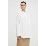 Bombažna srajca By Malene Birger ženska, bela barva - bela. Srajca iz kolekcije By Malene Birger, izdelana iz enobarvne tkanine. Model iz zračne bombažne tkanine.
