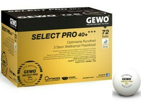 GEWO plastične žogice Select Pro 40+ ** - 72 žogic 4251454800197