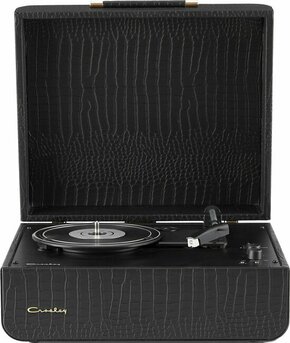 Gramofon v kovčku Crosley Mercury - črna. Gramofon v kovčku iz kolekcije Crosley. Model izdelan iz lesa in umetne snovi.