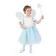 WEBHIDDENBRAND Otroški kostum tutu krilo Fairy Blue s svetlečimi krili e-paket