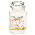 WEBHIDDENBRAND Sveča v steklenem kozarcu Yankee Candle, Sneg zaljubljen, 623 g