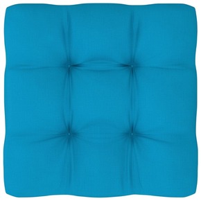 Vidaxl Blazina za kavč iz palet modra 70x70x10 cm