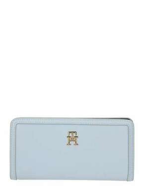 Velika ženska denarnica Tommy Hilfiger Th Monotype Large Slim Wallet AW0AW16210 Breezy Blue C1O