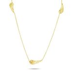 Brilio Igriva ogrlica iz rumenega zlata z angelskimi krili NCL067AUY rumeno zlato 585/1000