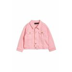Bombažna jakna iz jeansa Mini Rodini roza barva - roza. Otroška Jakna iz kolekcije Mini Rodini. Nepodloženi model izdelan iz jeansa.