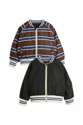 Otroška dvostranska jakna Mini Rodini rjava barva - rjava. Otroški jakna iz kolekcije Mini Rodini. Prehoden model