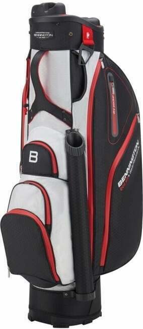 Bennington QO 9 Water Resistant Black/White/Red Golf torba Cart Bag