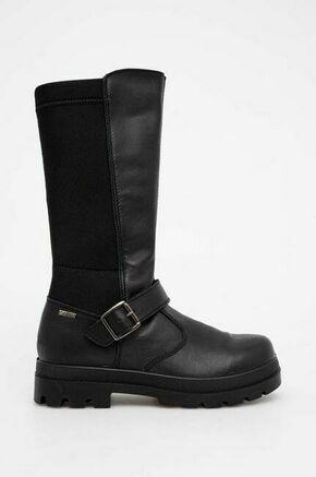 Otroški zimski škornji Primigi črna barva - črna. Zimski čevlji iz kolekcije Primigi. Podloženi model izdelan iz kombinacije naravnega usnja in tekstilnega materiala.