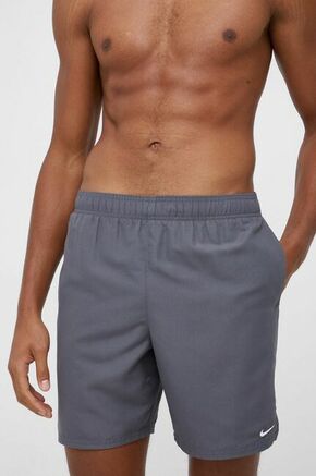 Nike kratke hlače za kopanje - siva. Kopalne kratke hlače iz kolekcije Nike. Model izdelan iz enobarvnega materiala.