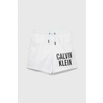 Otroške kopalne kratke hlače Calvin Klein Jeans bela barva - bela. Otroški kopalne kratke hlače iz kolekcije Calvin Klein Jeans. Model izdelan iz udobnega materiala.