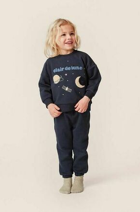 Otroški pulover Konges Sløjd mornarsko modra barva - mornarsko modra. Otroški pulover iz kolekcije Konges Sløjd. Model izdelan iz pletenine s potiskom.