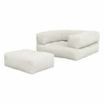 Raztegljiv fotelj Karup Design Cube Natural Clear