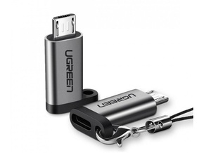 Ugreen Adapter USB-C na mikro USB US282 (siv)