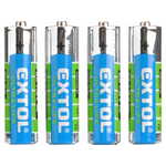 Extol Energy Baterija cinkov klorid, 4ks, 1,5V AA (R6)